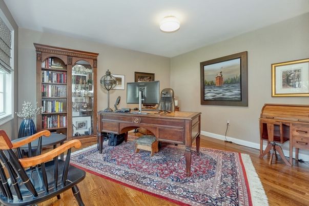 Home Office, Interior, Wood Texture Flooring