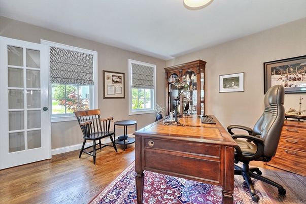 Home Office, Interior, Wood Texture Flooring