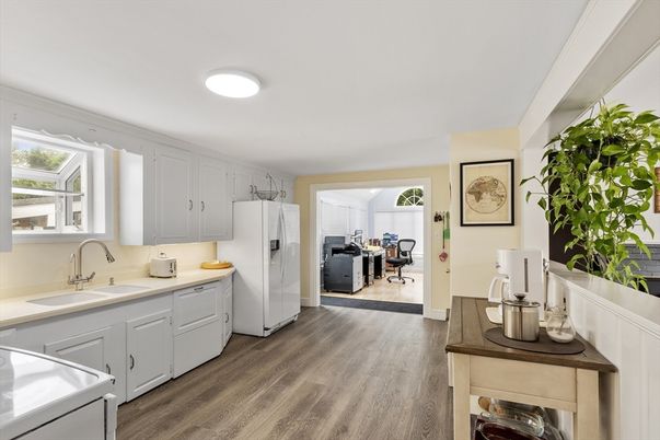 Interior, Kitchen, Wood Texture Flooring