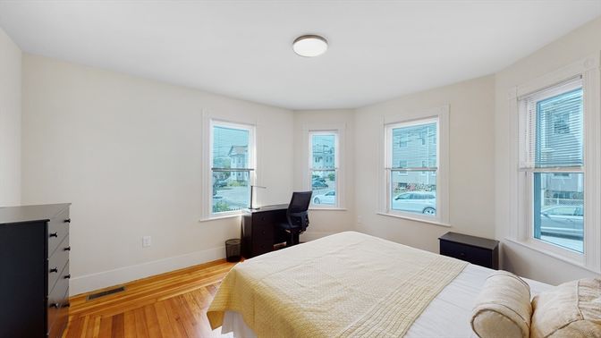 Bedroom, Interior, Wood Texture Flooring