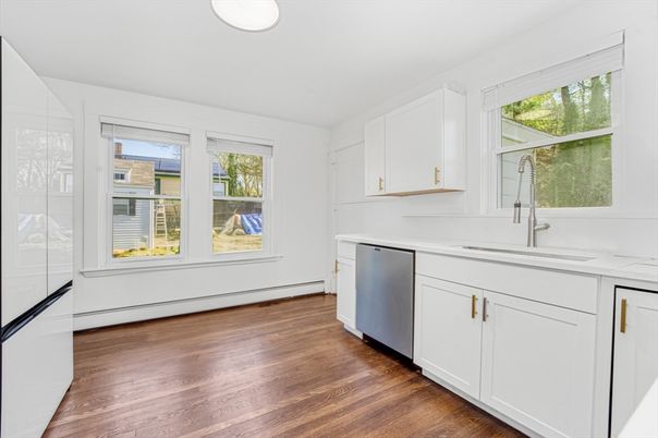 Interior, Kitchen, Wood Texture Flooring