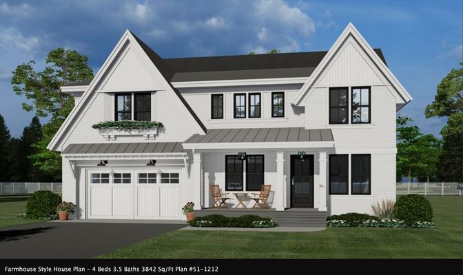 Attached, Exterior, Facade, Farmhouse