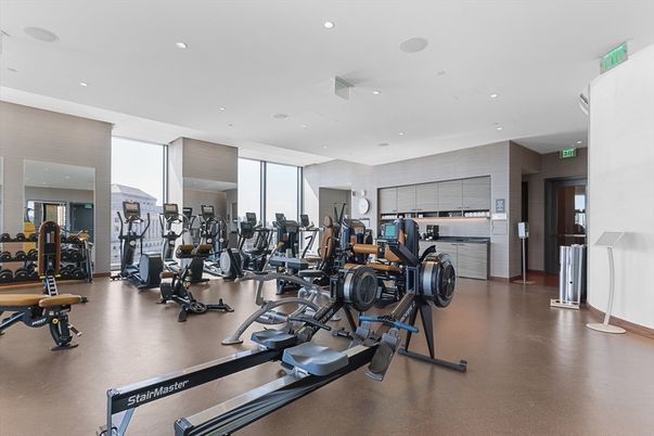 Fitness Equipment, Gym, Interior, Recessed Lighting