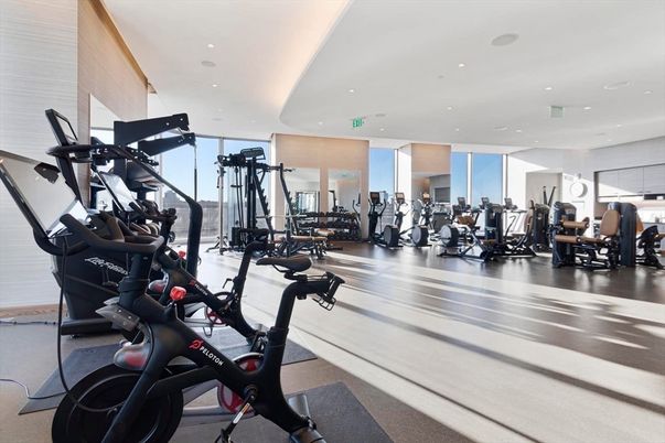 Fitness Equipment, Gym, Interior, Recessed Lighting