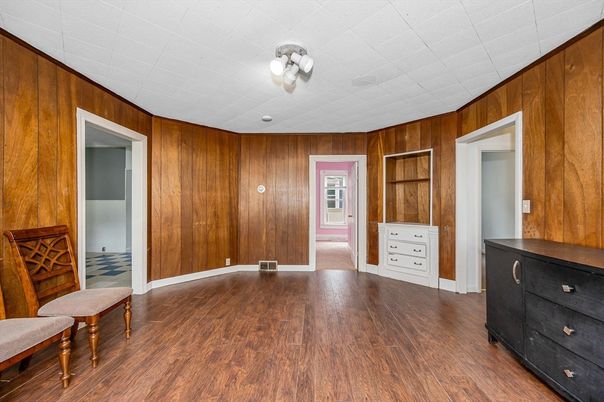 Empty room, Interior, Wood Texture Flooring, Wooden Walls