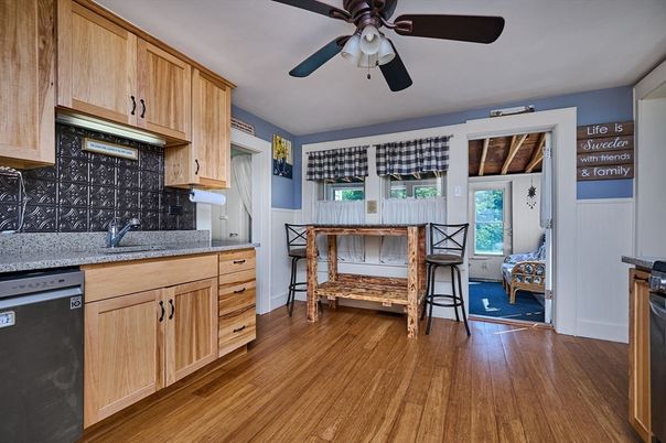 Interior, Kitchen, Wood Texture Flooring