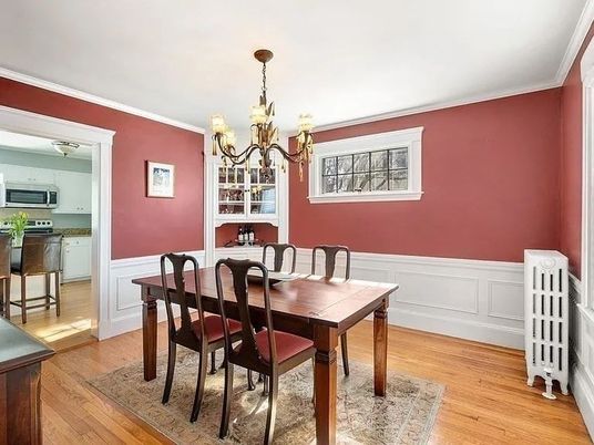 Chandelier, Dining room, Interior, Kitchen, Wood Texture Flooring