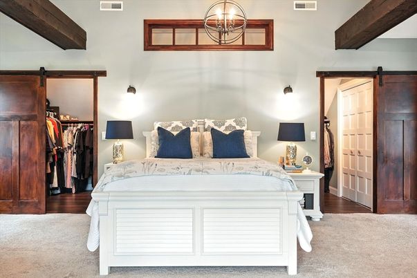Bedroom, Interior, Wooden Beams, Wood Texture Flooring