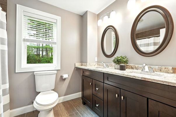 Bathroom, Interior, Wood Texture Flooring