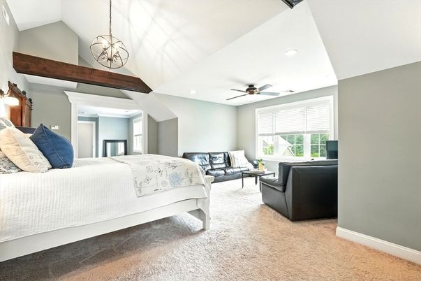 Bedroom, Interior, Pendant Lights, Recessed Lighting