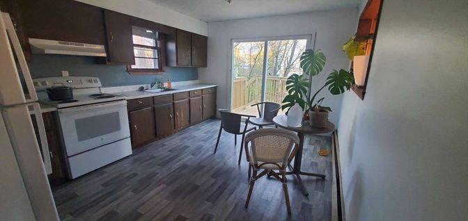 Dining room, Interior, Kitchen, Wood Texture Flooring