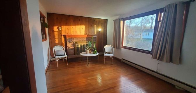 Fireplace, Interior, Wood Texture Flooring, Wooden Walls