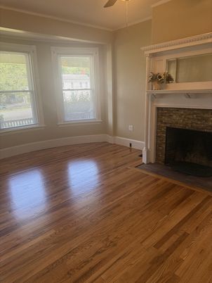 Empty room, Fireplace, Interior, Wood Texture Flooring