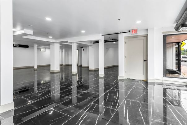Empty room, Interior, Marble, Recessed Lighting