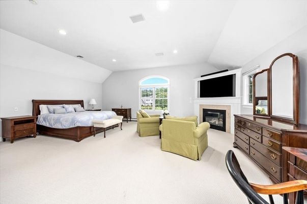 Bedroom, Fireplace, Interior, Recessed Lighting
