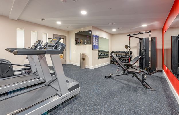Fitness Equipment, Interior, Recessed Lighting