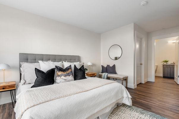 Bedroom, Interior, Wood Texture Flooring