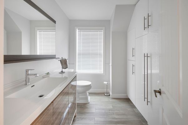 Bathroom, Interior, Wood Texture Flooring