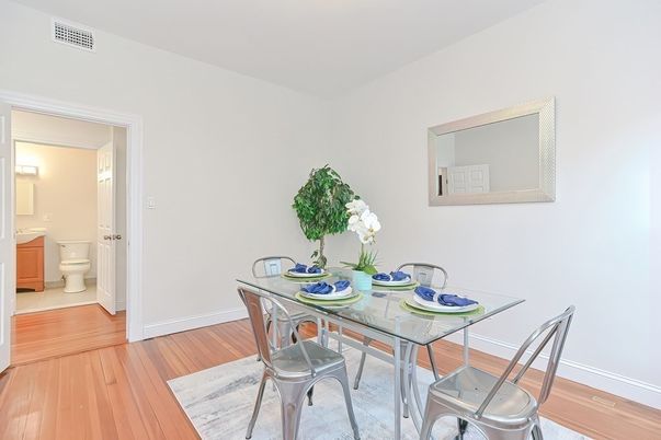 Bathroom, Dining room, Interior, Wood Texture Flooring