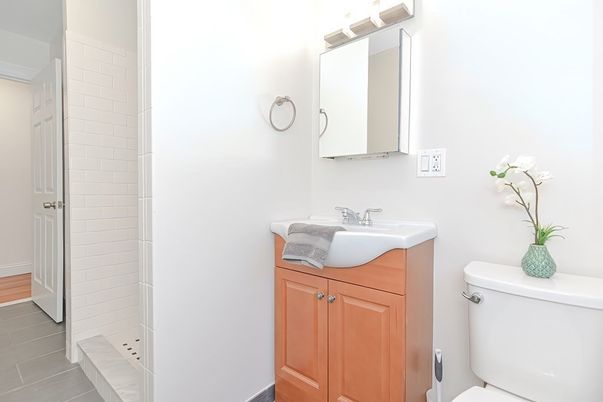 Bathroom, Interior, Wood Texture Flooring