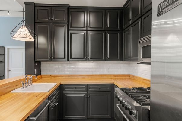 Interior, Kitchen, Pendant Lights, Stainless Steel Appliances