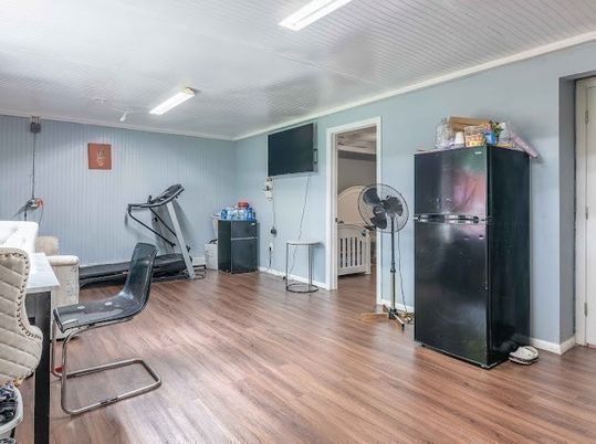 Fitness Equipment, Interior, Wood Texture Flooring