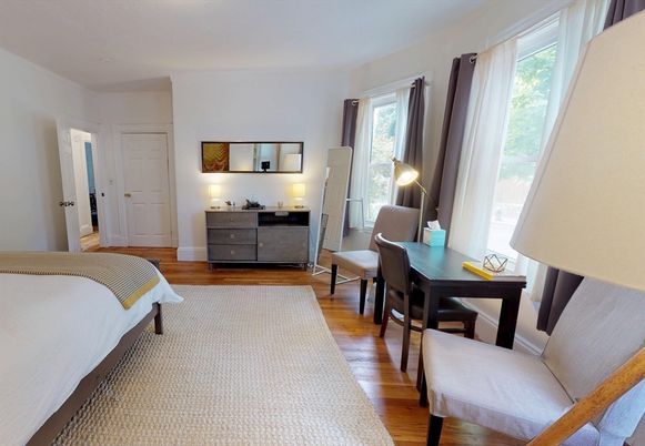 Bedroom, Home Office, Interior, Wood Texture Flooring