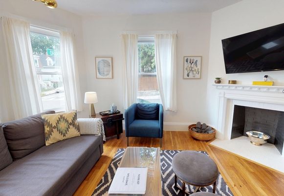 Fireplace, Interior, Living room, Wood Texture Flooring