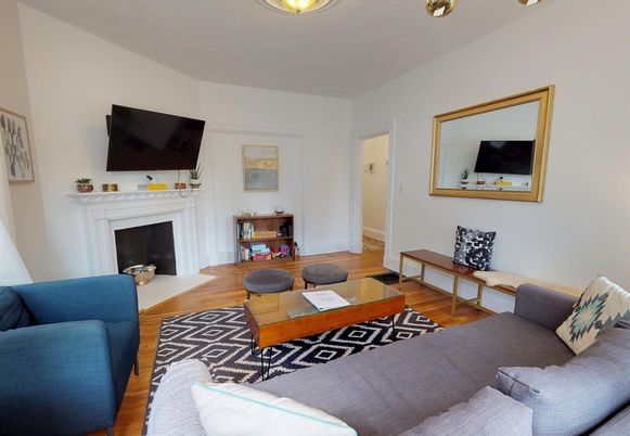 Fireplace, Interior, Living room, Wood Texture Flooring