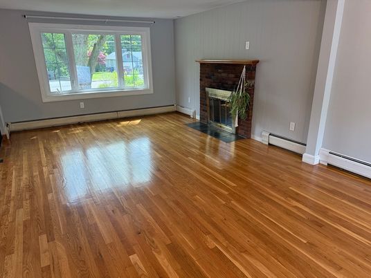 Empty room, Fireplace, Interior, Wood Texture Flooring