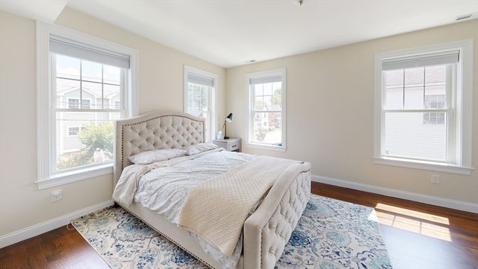 Bedroom, Interior, Wood Texture Flooring