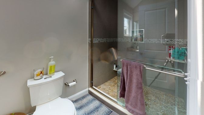 Bathroom, Glass Shower, Interior