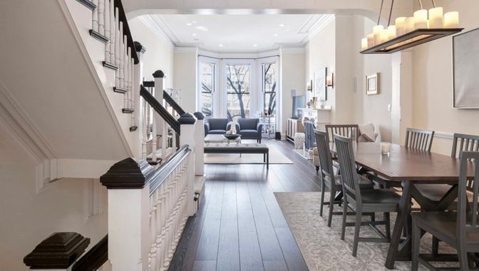 Chandelier, Dining room, Interior, Living room, Pendant Lights, Recessed Lighting, Wood Texture Flooring