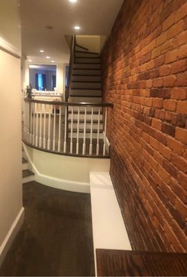 Interior, Recessed Lighting, Stone Walls, Wooden Walls