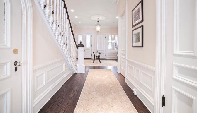 Interior, Pendant Lights, Recessed Lighting, Wood Texture Flooring