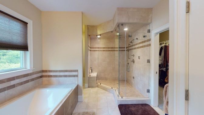 Bathroom, Glass Shower, Interior