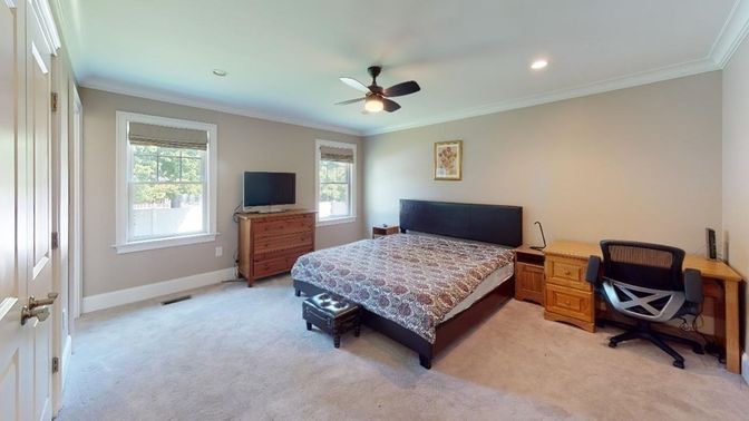 Bedroom, Home Office, Interior, Recessed Lighting