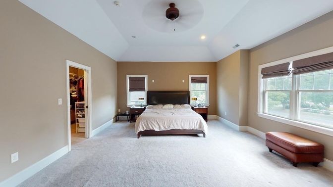 Bedroom, Interior, Recessed Lighting