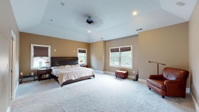 Bedroom, Interior, Recessed Lighting