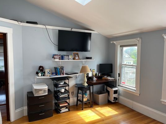 Home Office, Interior, Wood Texture Flooring