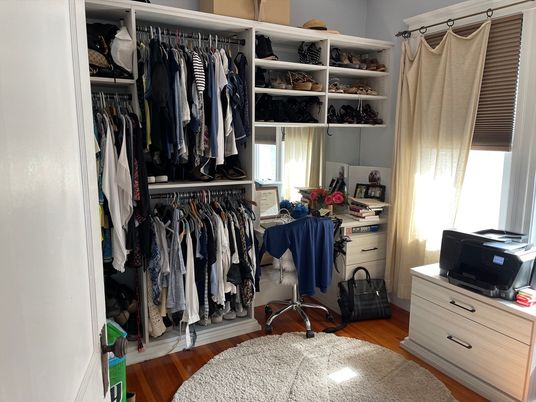 Interior, Walk-in Closets, Wood Texture Flooring