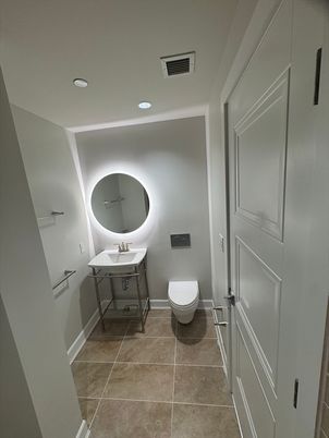Bathroom, Interior, Recessed Lighting