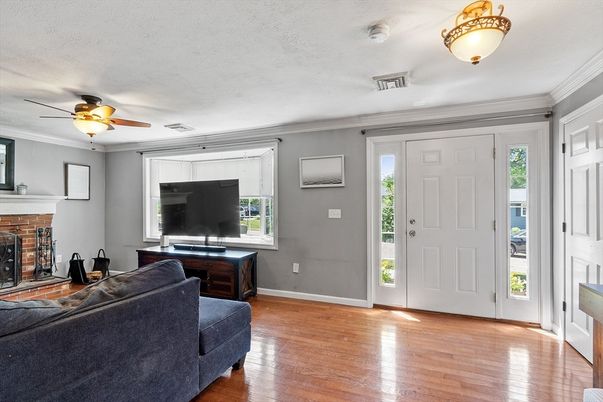 Fireplace, Interior, Wood Texture Flooring
