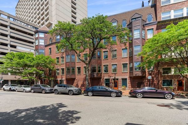 Exterior, Facade, Brick Facade, Condo Building