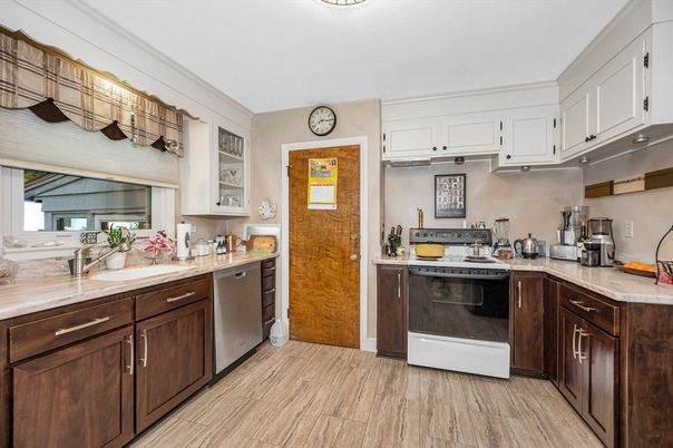 Interior, Kitchen, Wood Texture Flooring