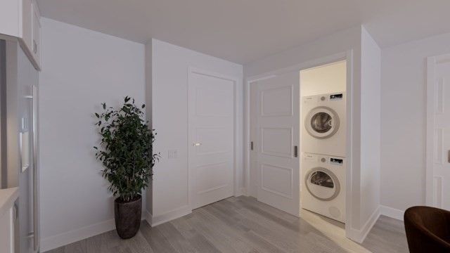 Interior, Utility Closets, Washer, Wood Texture Flooring