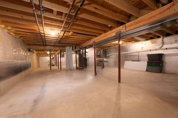 Interior, Stone Walls, Wooden Beams