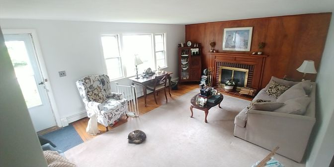 Fireplace, Interior, Living room, Wood Texture Flooring, Wooden Walls