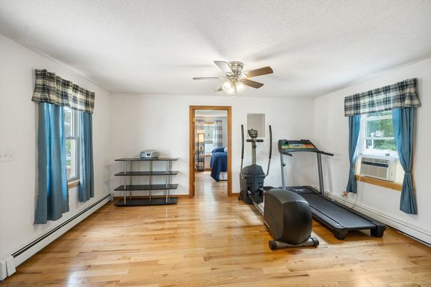 Fitness Equipment, Interior, Wood Texture Flooring