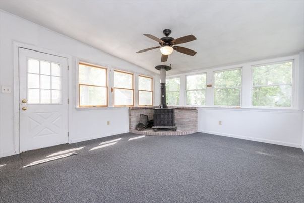 Empty room, Fireplace, Interior